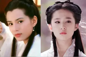 同是演“小龙女”，把刘亦菲和李若彤放在一起，差距就出来了图片