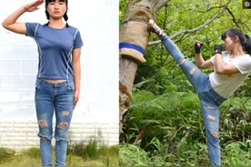 退伍女兵回村后每日高强度训练5小时：脱下军装，我还是个兵图片