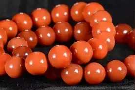 烧色玛瑙冒充的南红，10个人有9个分不出来图片