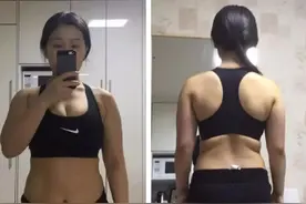 韩国胖妹为爱减肥6个月，从大肚婆瘦成了马甲线女神，太励志了图片