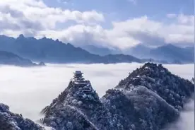 雪霁初晴 秦岭终南山宛若仙境重现唐诗美景图片