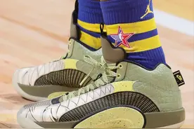 NBA球员上脚：AJ35彩虹套装太帅了，保罗的球鞋很有意义图片