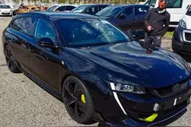 旅行版标致508完成升级！1.6T+电动机+四驱，比猎装大众CC帅气图片