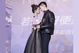 徐璐和张翰宣传新片甜蜜互动，穿波点蓬蓬裙似小公主，少女和大叔图片