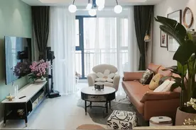 如果我有房，一定照着她家这样装，全屋配色让人赏心悦目，好喜欢图片