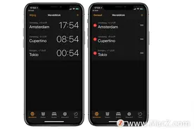 如何在 iPhone 上使用世界时钟和时区？图片