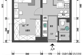 她将两套25㎡公寓打通变一套，装修完工后同事个个夸，太精明了图片