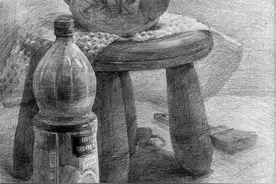 素描静物 素描静物组合照片高清 素描静物临摹图片