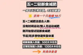 5+2轻断食懒人减肥法图片