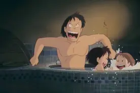 日本爸爸和女儿一起泡澡？一家人共用一缸水？不害羞吗？图片