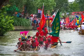 感受一下西溪湿地龙舟胜会现场的热闹不凡，图集四图片