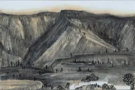 介休美协主席画古村村貌众人夸图片