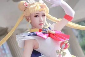 Cosplay《美少女战士》月野兔，甜美可人的双马尾少女！图片