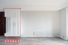开门见厅没啥尴尬的，打柜子顶天不立地，悬空20公分问题解决了图片