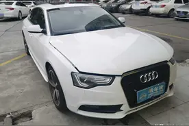 不懂车就被坑了！这辆16万的奥迪A5外面崭新，里面破烂图片