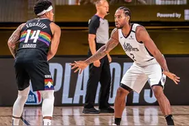 莱昂纳德上演单指盖帽！对手当家球星一战现原形，名嘴：真没见过图片