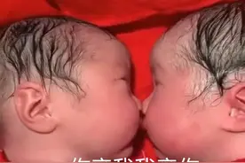 龙凤胎兄妹出生后一直亲吻，护士都没法分开，画风太暖心了图片