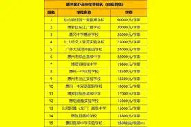 惠州民办高中学费图片