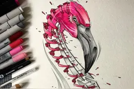 插画家为动物打造外骨骼，机械感十足，看起来酷炫极了图片