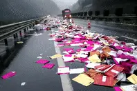 高速上货物洒落一地 交警清障人员紧急清理视频封面