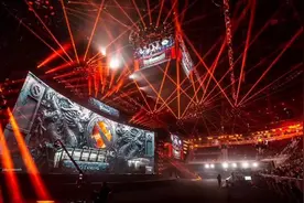 体育馆中AR巨龙腾空而起，DOTA2重庆特锦赛开幕式震撼全场图片