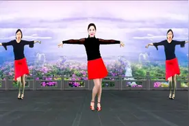 贵州龙凤花仙广场舞《真情比酒浓》诗诗原创姐妹合屏.mp4》
