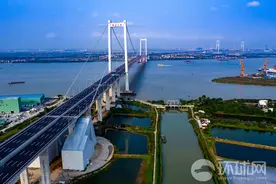 虎门二桥2日正式通车 为我国已建难度最高的钢箱梁悬索桥图片