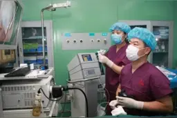 直肠癌术后两个月后不停便血！肠镜射频消融术解病痛图片