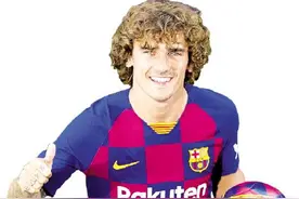 格列兹曼在巴萨的违约金，比梅西还高图片