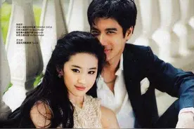 刘亦菲与3位男星的婚纱照，第二位最有距离感，与他最养眼图片