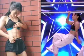 8块腹肌，女学生极限健身秀惊呆杨幂视频封面