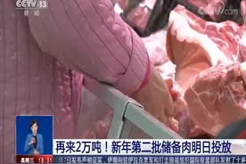 再来2万吨！新年第二批储备肉明日投放