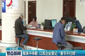 服务不停歇 江西企业登记“春节不打烊”视频封面
