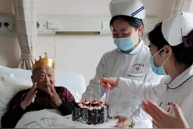 “李爷爷，祝您90岁生日快乐！”防抗疫情背后温情依旧在丨爱申活暖心春图片