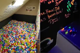 美男子在家里建“秘密基地”实现童年梦想图片