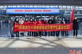 疫情当前 湖南美年大健康首批医护人员集结出征图片