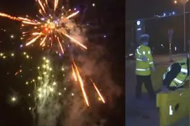 潜江市民烟花庆“解封”被投诉，民警出警视频封面