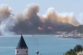 青岛崂山突发山火，3小时被扑灭视频封面