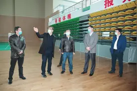 全国十四运会陕西省筹委会来咸阳职院督查场馆建设工作图片