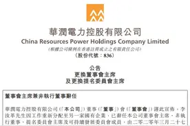 华润电力人事变动及最新董事名单图片