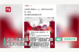 2元门票被黄牛炒到50元 玉渊潭公园：已向警方报案视频封面