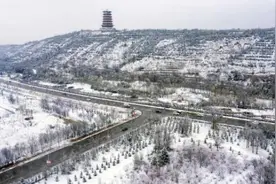 四月飞雪 山城固原再披银装图片