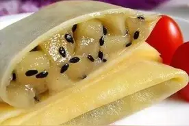 快速早餐｜苹果鸡蛋饼图片