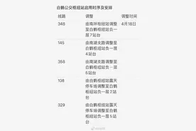 重庆南坪白鹤公交枢纽站4月18日启用 这些公交线路将有调整图片
