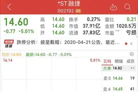 17万股东心塞！突然戴帽跌停 遭退市风险警示 还有这些股票要小心图片