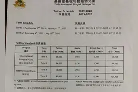 一学期学费超8万的民办幼儿园收费不开学，家长退费遭拒，北京教委介入图片
