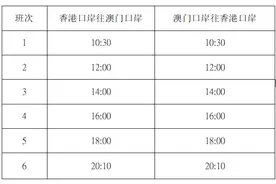 港珠澳大桥穿梭巴士港澳线每日12班车图片