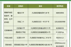 九龙坡区户籍地小学新生报名 6月2日开始入学申请图片