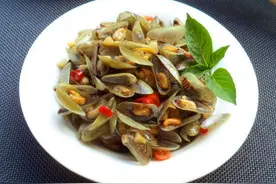 来一盘潮汕炒薄壳~~图片