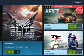 Steam每日特惠：《漂移21》、《曼岛TT赛事：边缘竞速2》首次打折图片